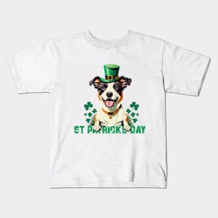 Lucky Paws: St. Pat's Canine Celebration Kids T-Shirt